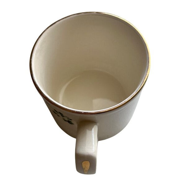 Vintage Carrigaline Pottery Ireland Mug With Gold Rim Horse & Carriage Scene - Picture 7 of 7